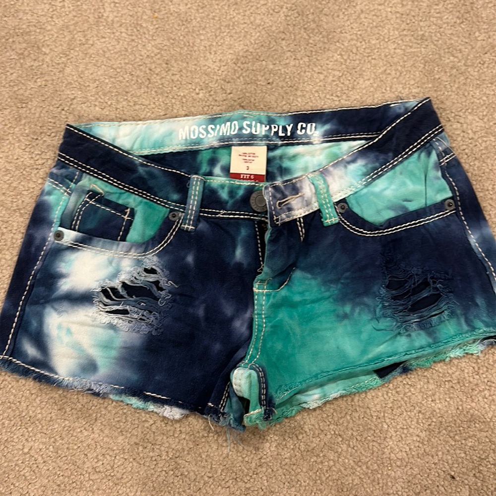 Tie dye shorts
